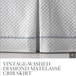 Restoration Hardware crib skirt